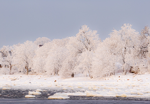 Merivälja rand kaunis härmatises